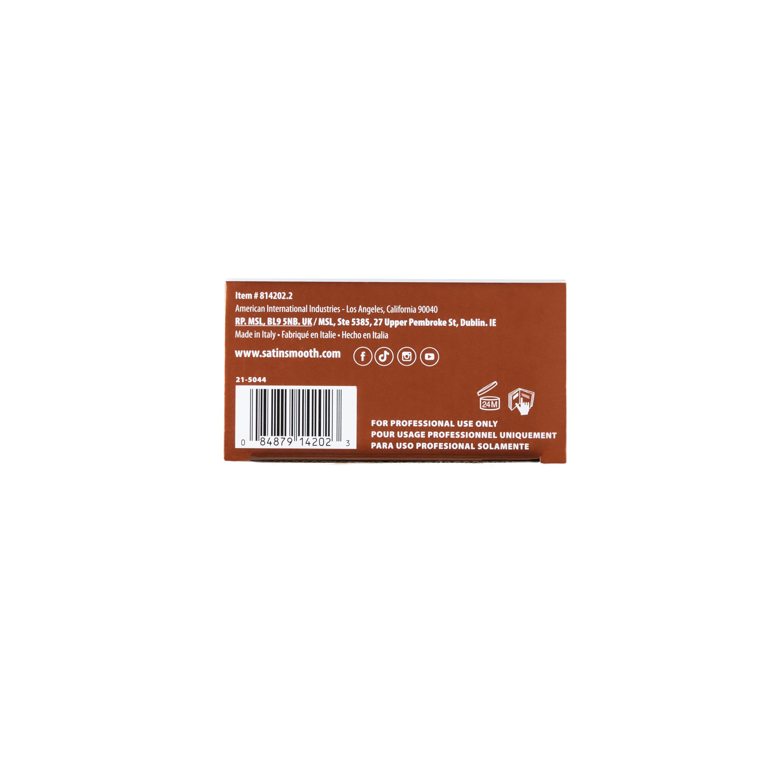SATIN SMOOTH 35 oz packaging supports multiple waxing sessions.