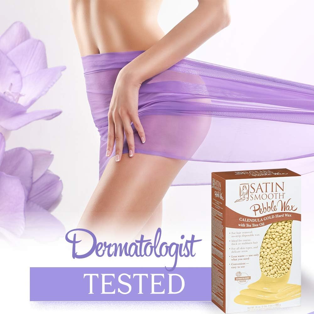 SATIN SMOOTH Brazilian wax coverage for coarse hair and flat areas.