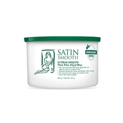 Satin Smooth Citrus Mojito wax pour shows easy-to-pour texture for precise application.