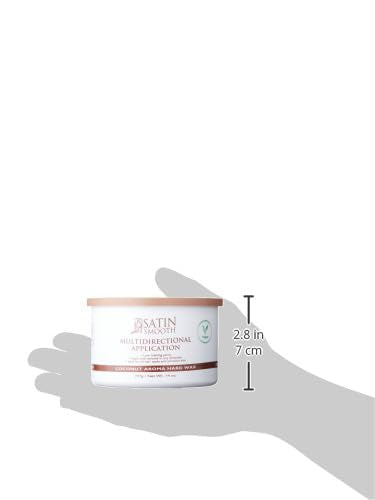 SATIN SMOOTH Coconut Aroma Hard Wax large-area usage—easy coverage on bigger body zones.