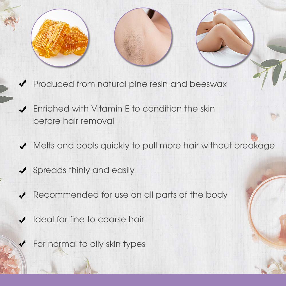 Satin Smooth Honey Wax on body demonstrates full-body waxing convenience