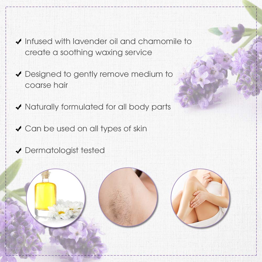 SATIN SMOOTH Lavender Wax coarse-hair image emphasizes effective removal of coarser hairs