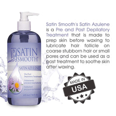 Satin Smooth post-wax skin relief close-up for calm complexion