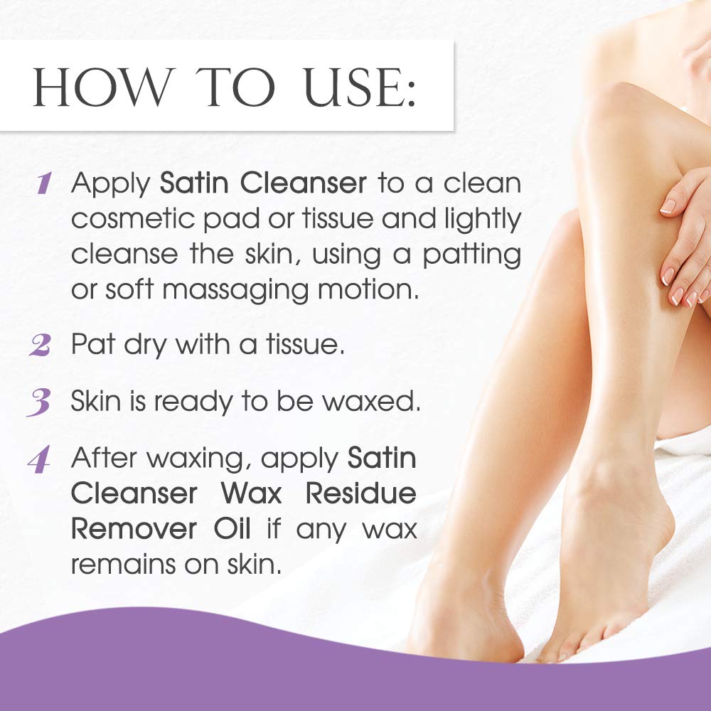 Satin Smooth Pre Wax Cleanser fits into your skincare routine for reliable pre-wax prep.