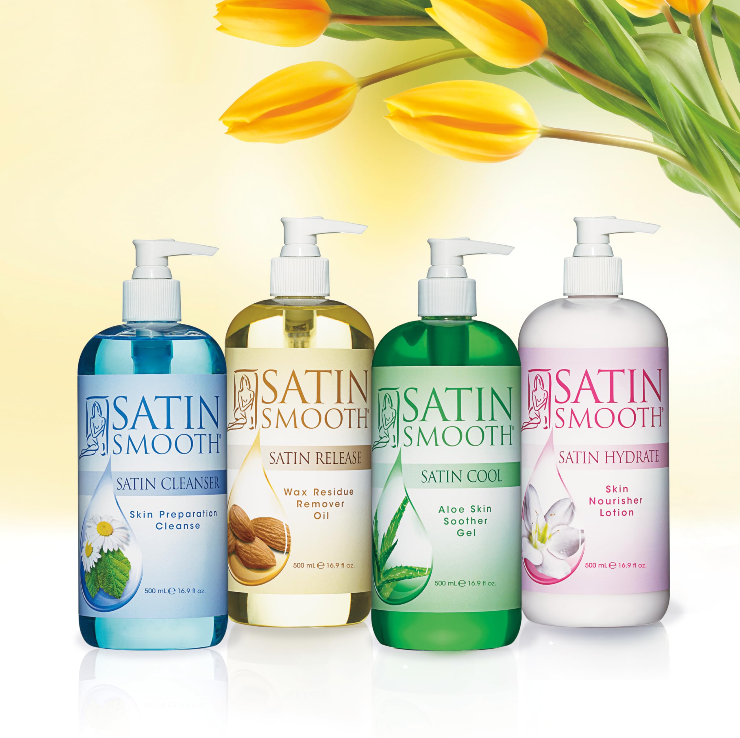 Storage bottle ready for salon or home post-wax care.