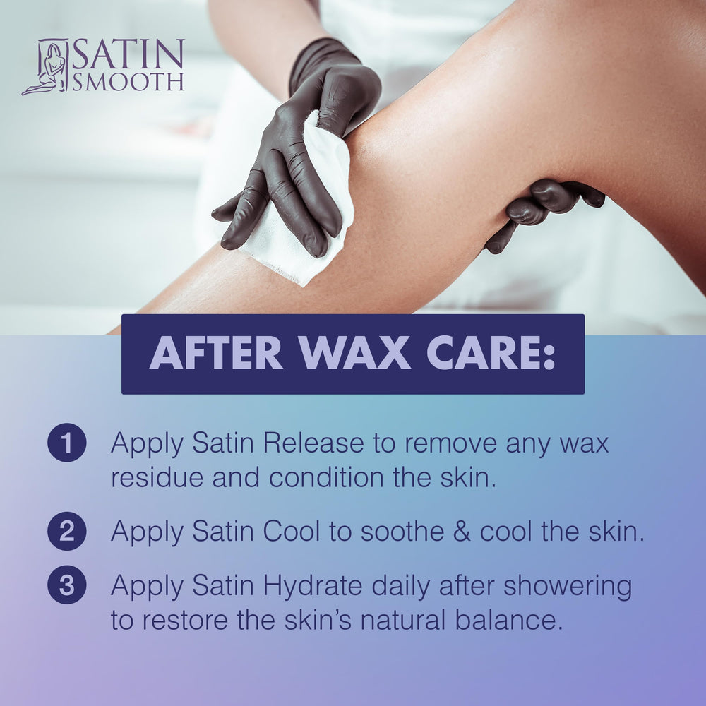 SATIN SMOOTH Select-A-Temp applicators and nonwoven strips for clean waxing