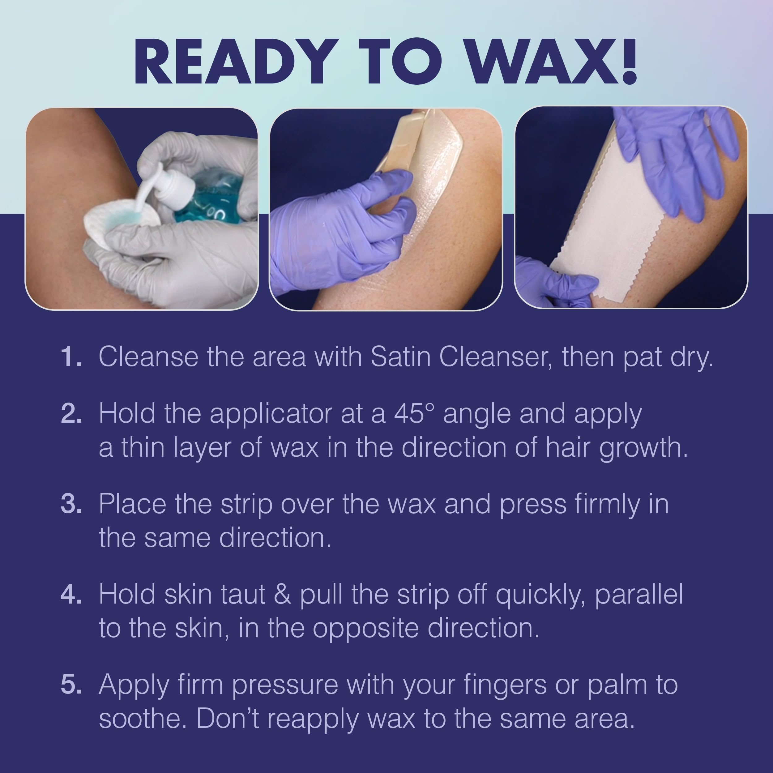 SATIN SMOOTH Select-A-Temp post-wax care to soothe skin after waxing