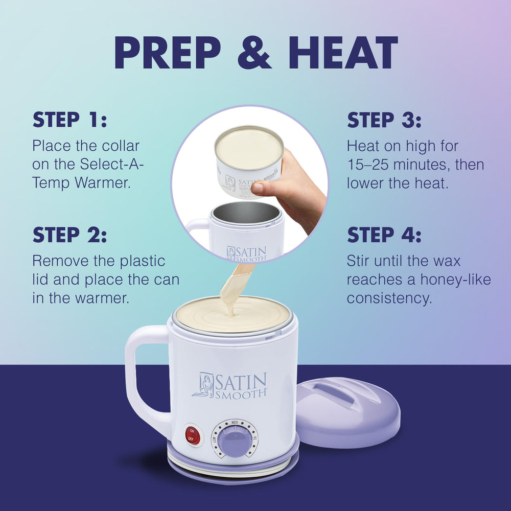 SATIN SMOOTH Select-A-Temp pre-wax care product for skin preparation