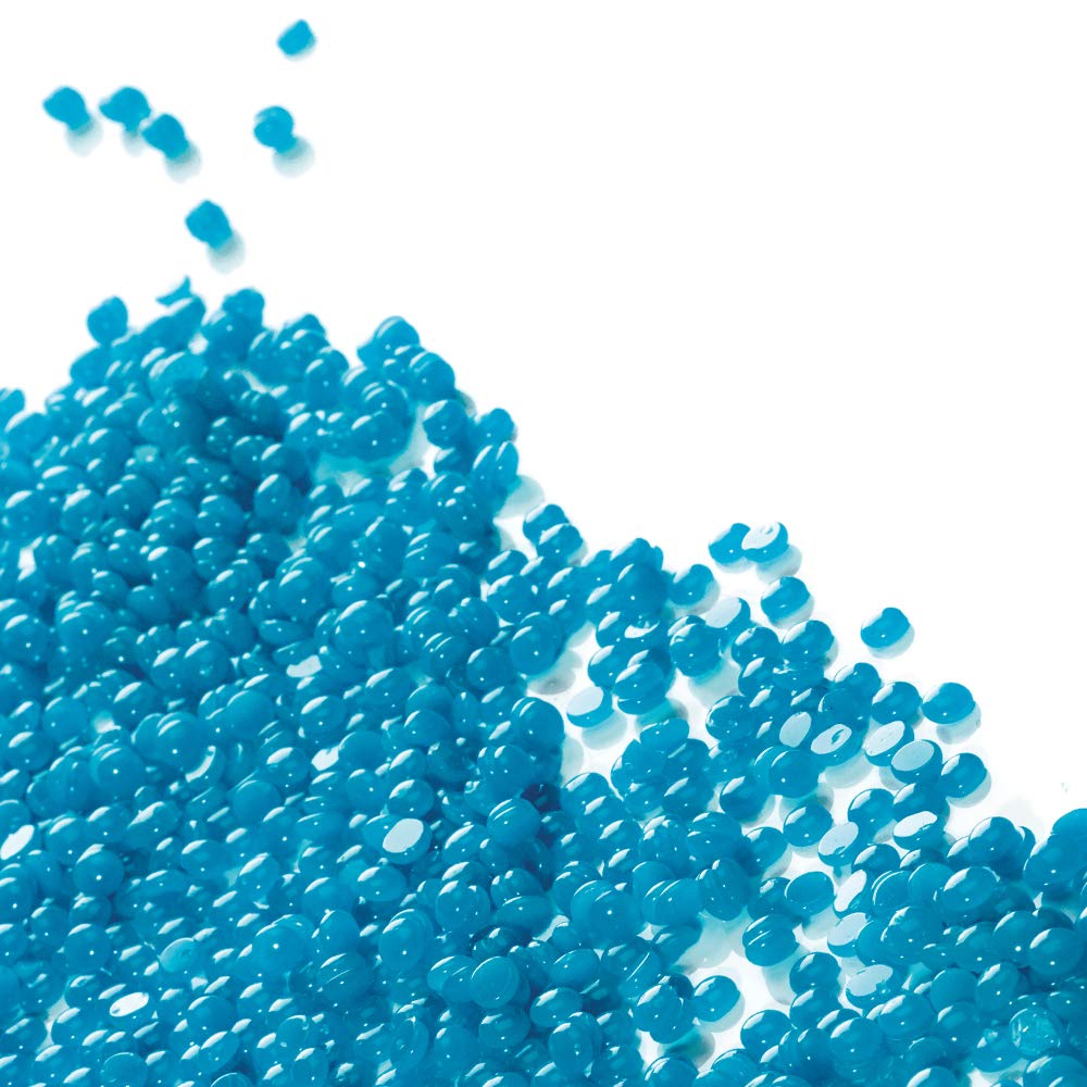 SATIN SMOOTH titanium blue hard wax low-temperature application highlights safer removal