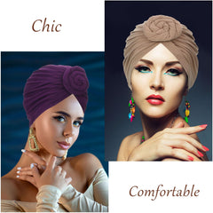 SATINIOR camel headwrap close-up showcasing neutral color versatility