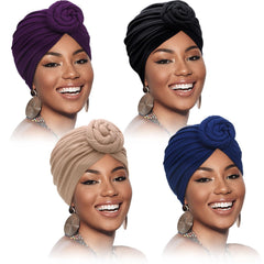 SATINIOR purple headwrap close-up highlighting versatile styling options