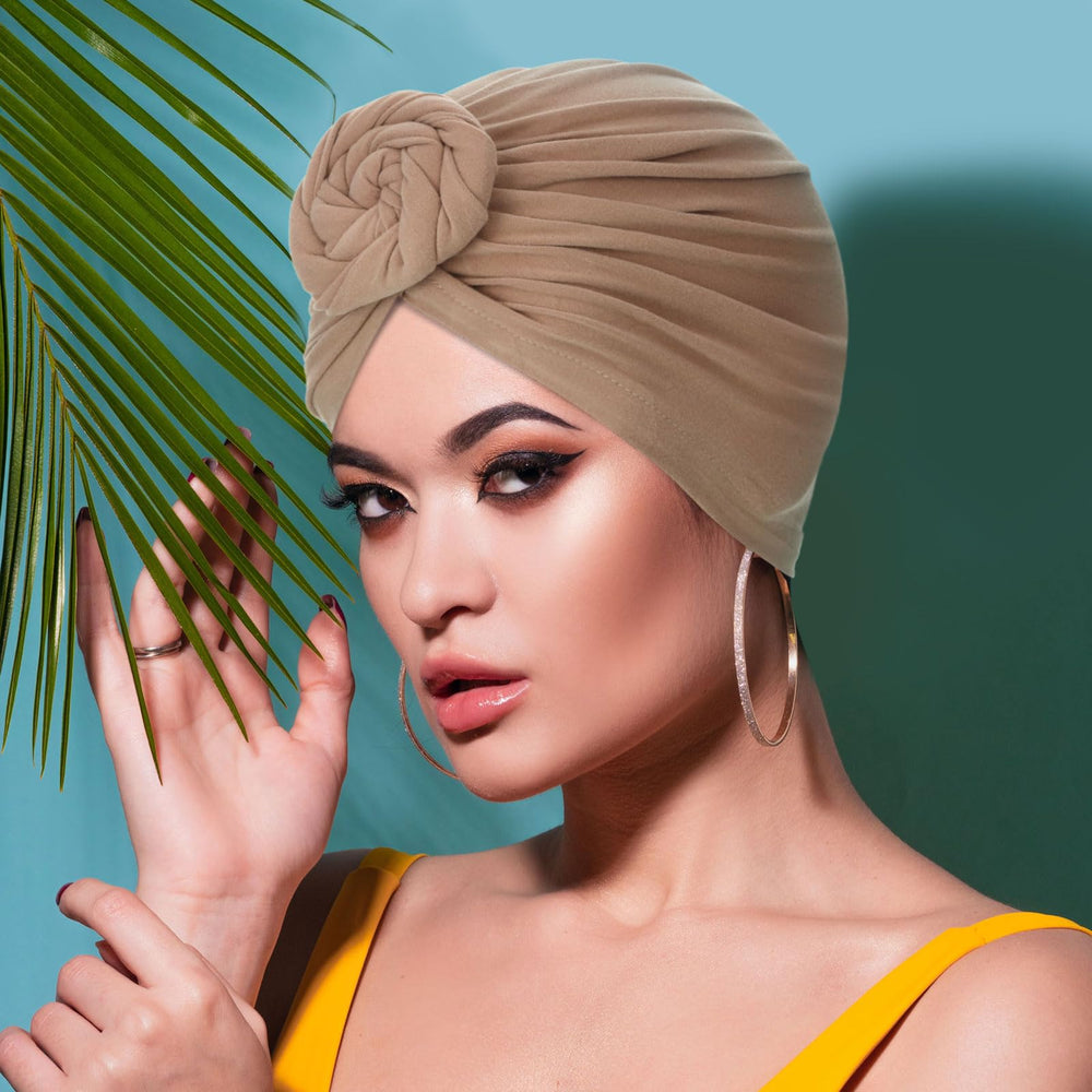 SATINIOR four-piece-set-headwrap image highlighting gift-ready packaging and color variety