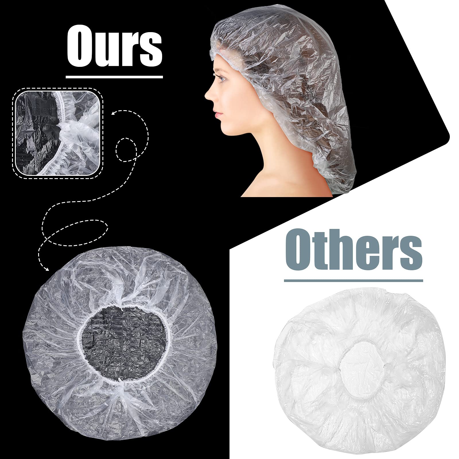 SATINIOR long-hair cap for braids covers natural and curly hair