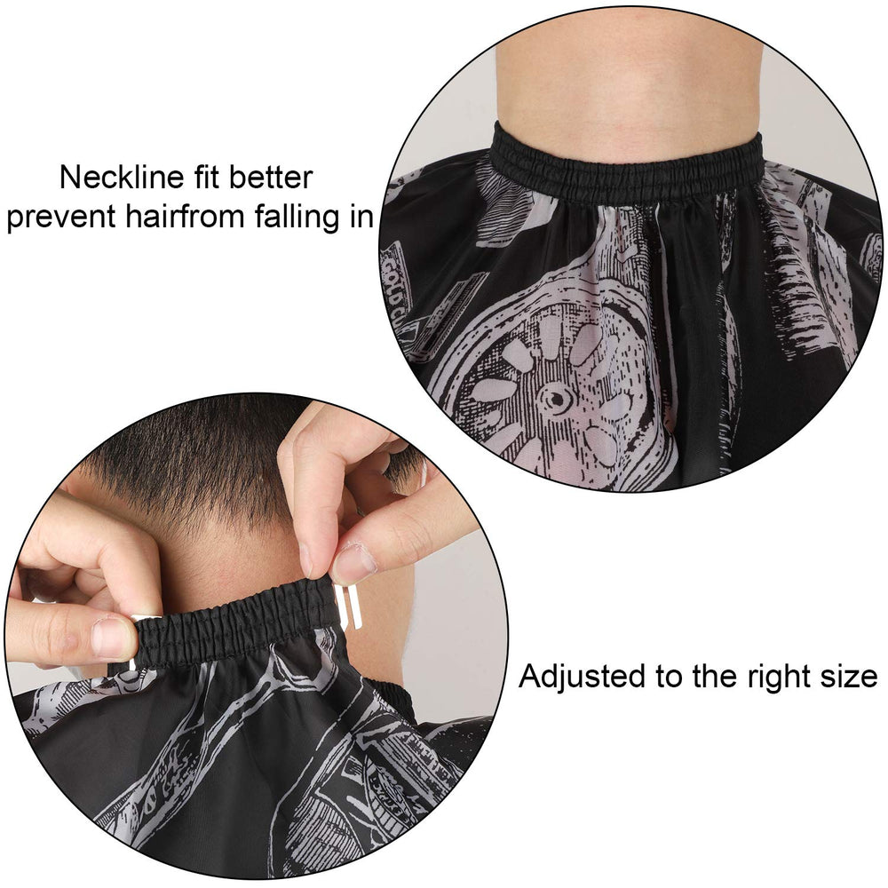 SATINIOR neck duster brush shown for safe skin contact after haircut
