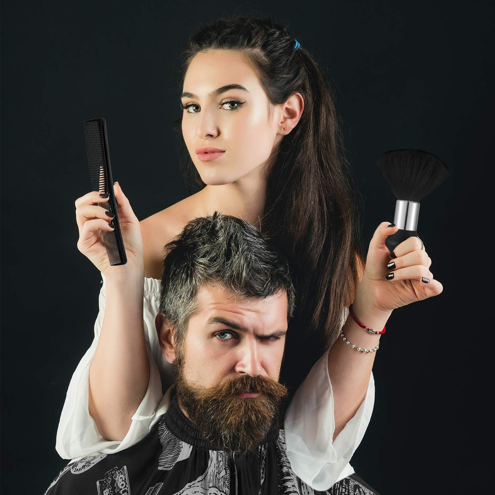 SATINIOR packaging shows 3 capes, 1 neck duster, 2 combs for versatile kits