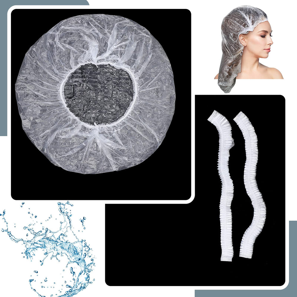 SATINIOR thick PE-material cap tear-resistant for salon use