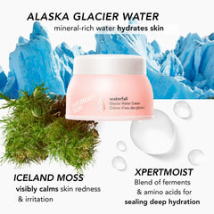 Saturday Skin Alaska Glacier Water mineral detail highlighting deep hydration without heaviness.