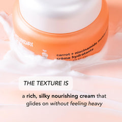 Saturday Skin Centella Asiatica cream swatch promotes calm, balanced complexion.