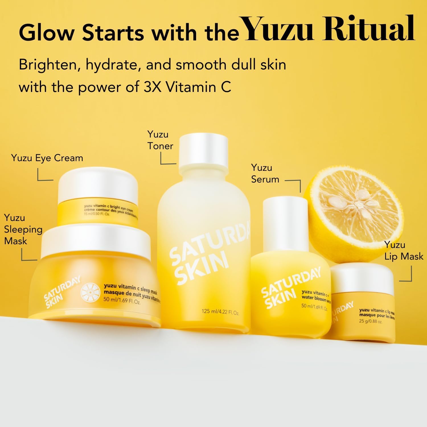 Saturday Skin serum on skin shows dewy, hydrated finish