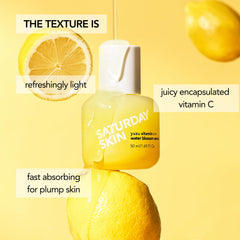 Saturday Skin niacinamide illustration emphasizes even skin tone support