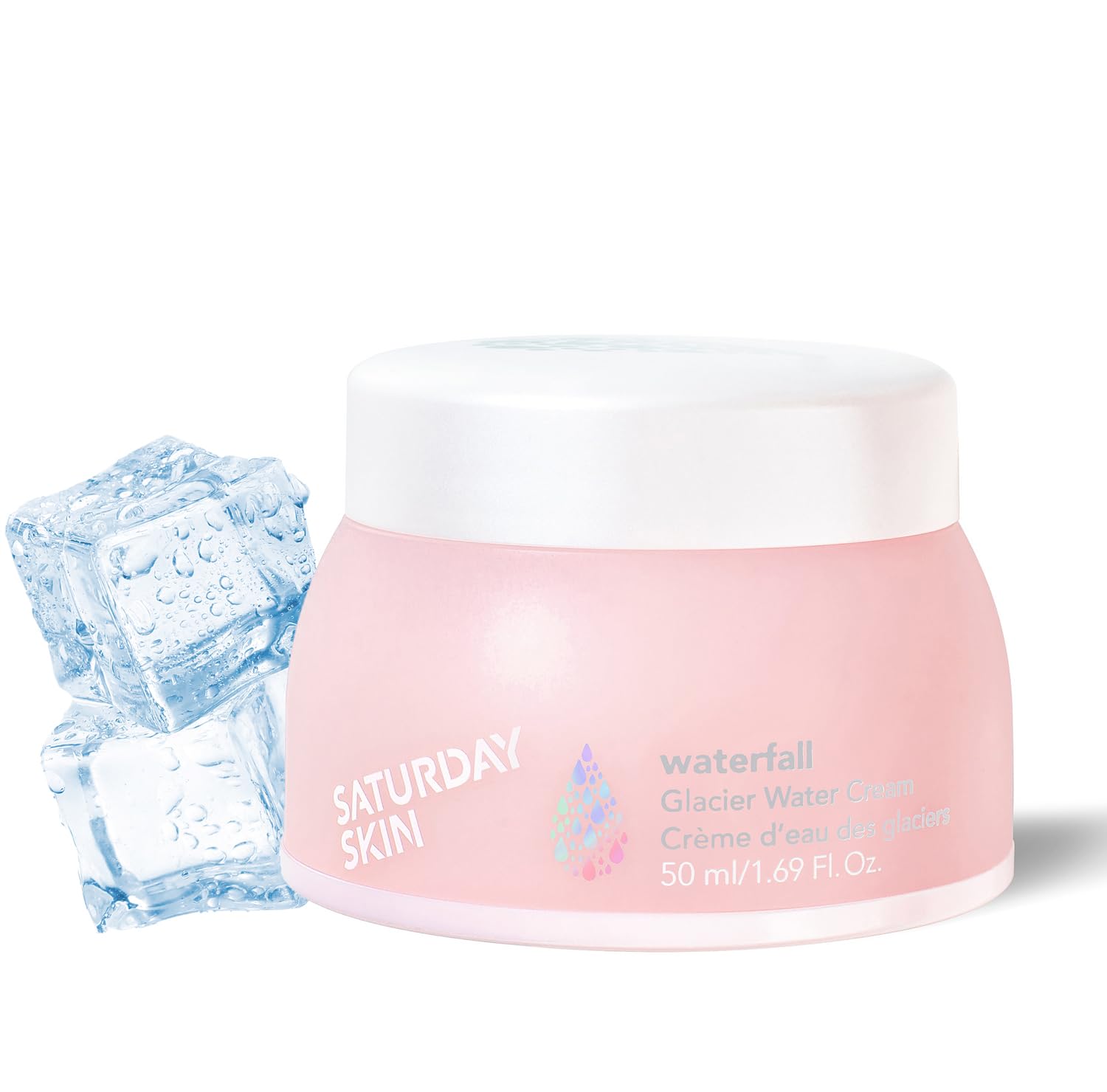 Saturday Skin Water Face Cream bottle showcasing oil-free hydration for daily use.