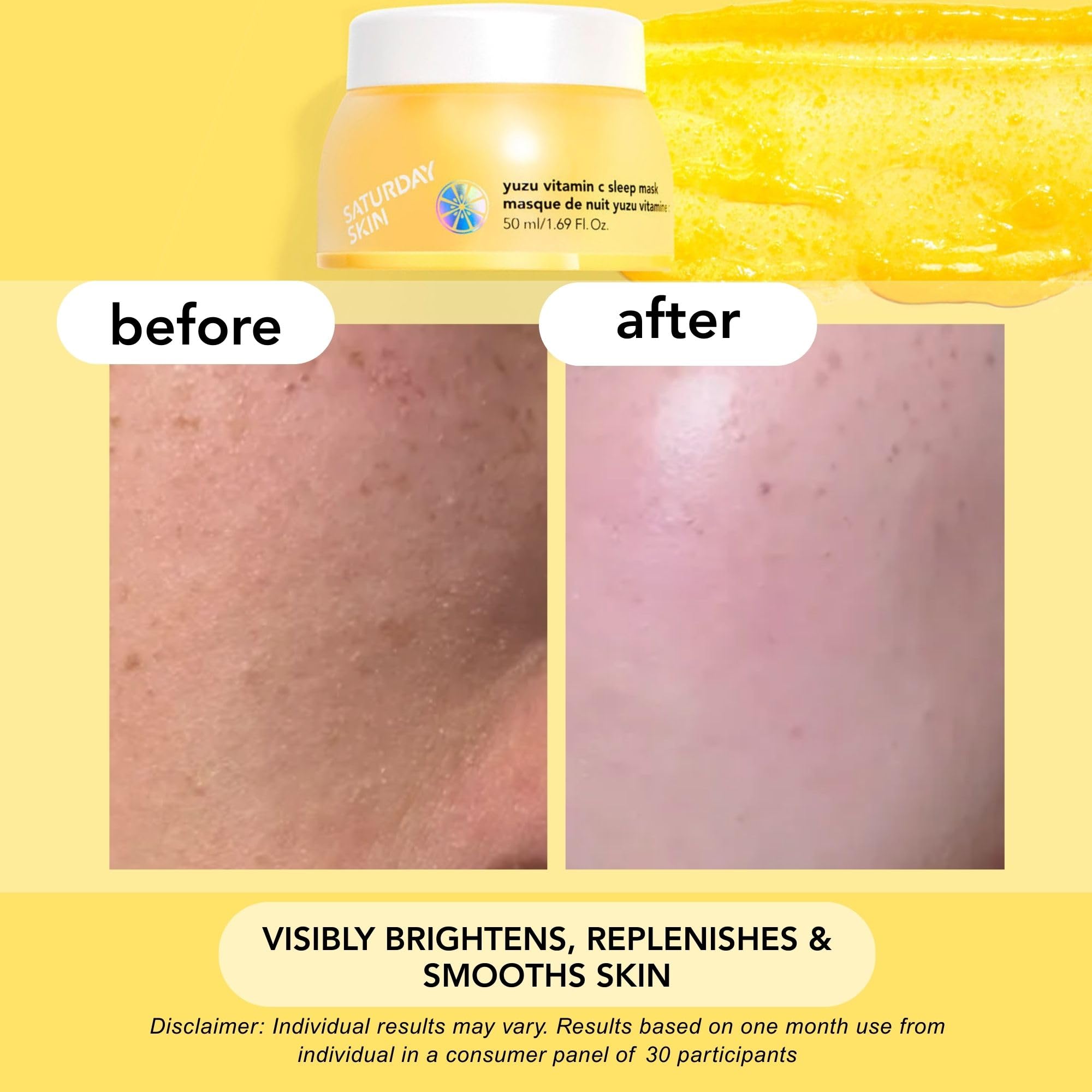Saturday Skin Yuzu jelly-texture shot – luxurious overnight hydration.