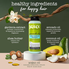 SAUCE BEAUTY Guacamole Whip Shampoo shea butter ingredient hydrates hair