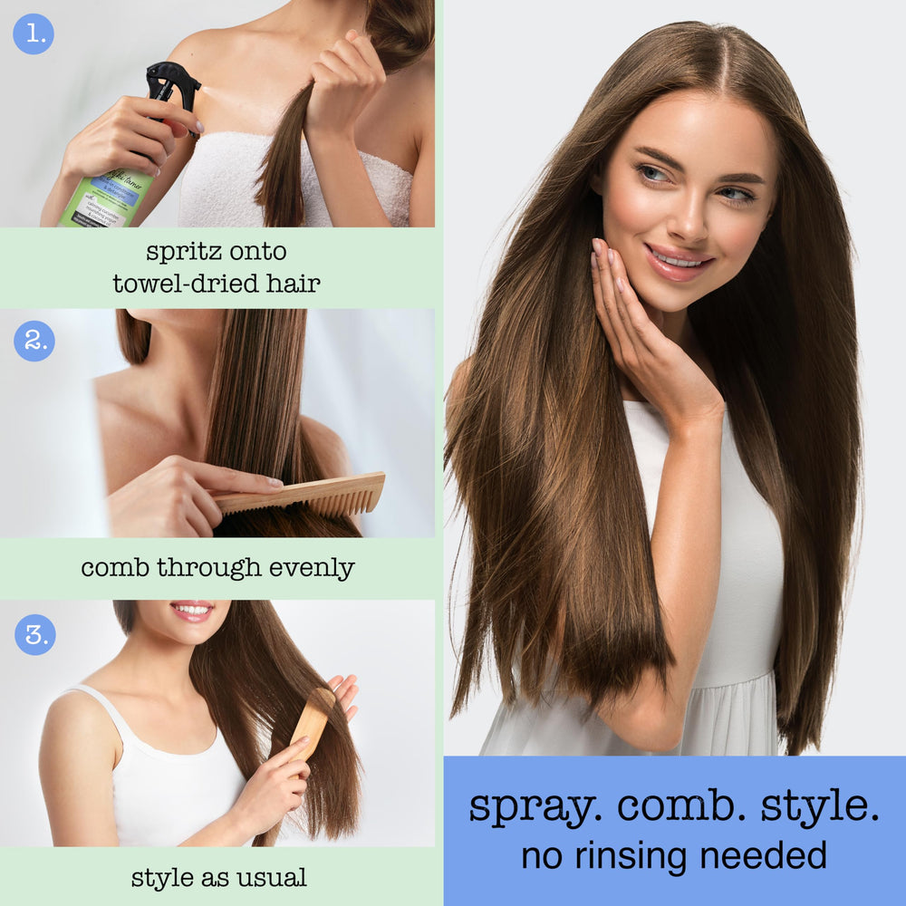 SAUCE BEAUTY Tzatziki leave-in conditioner frizz control with cucumber mint scent