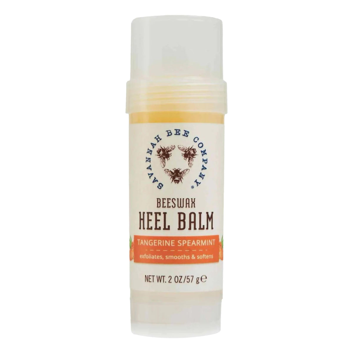Savannah Bee Company Beeswax Heel Balm packaging shown for sandal-season foot care.