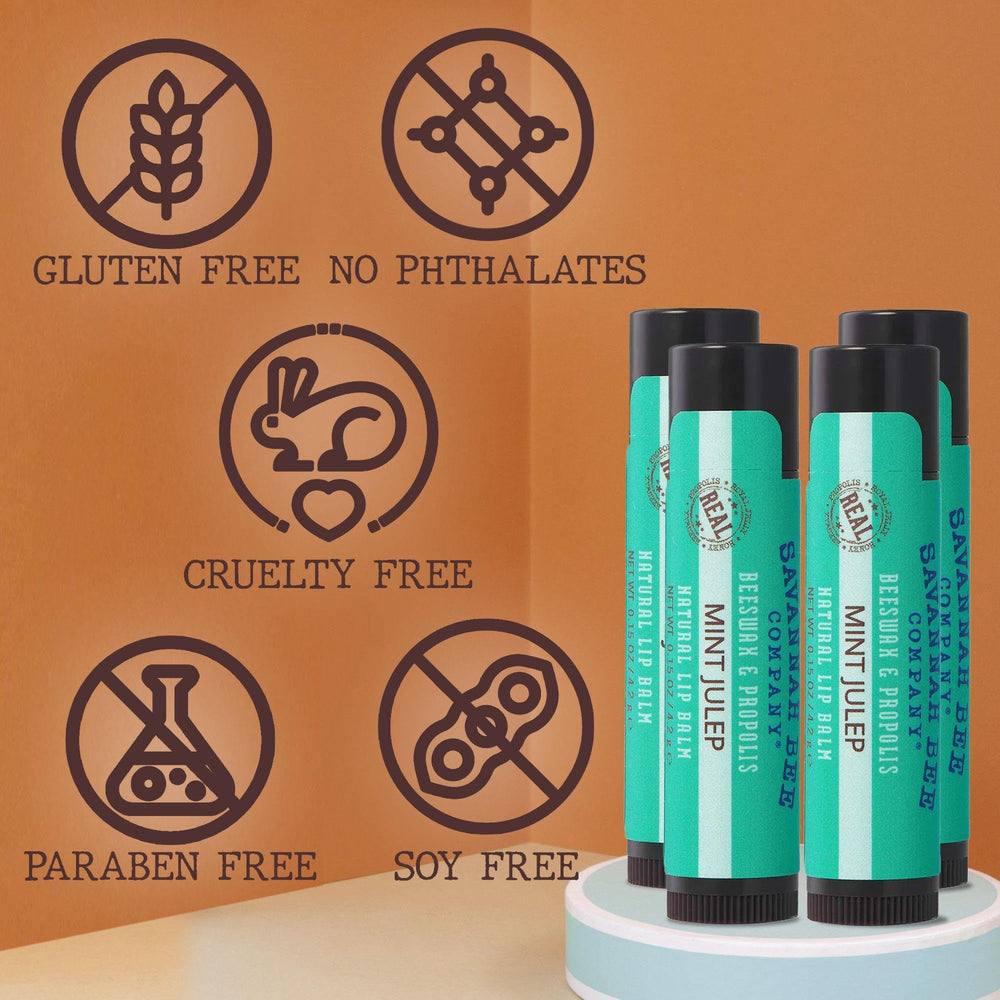 Savannah Bee Mint Julep Lip Balm Derby-inspired minty aroma