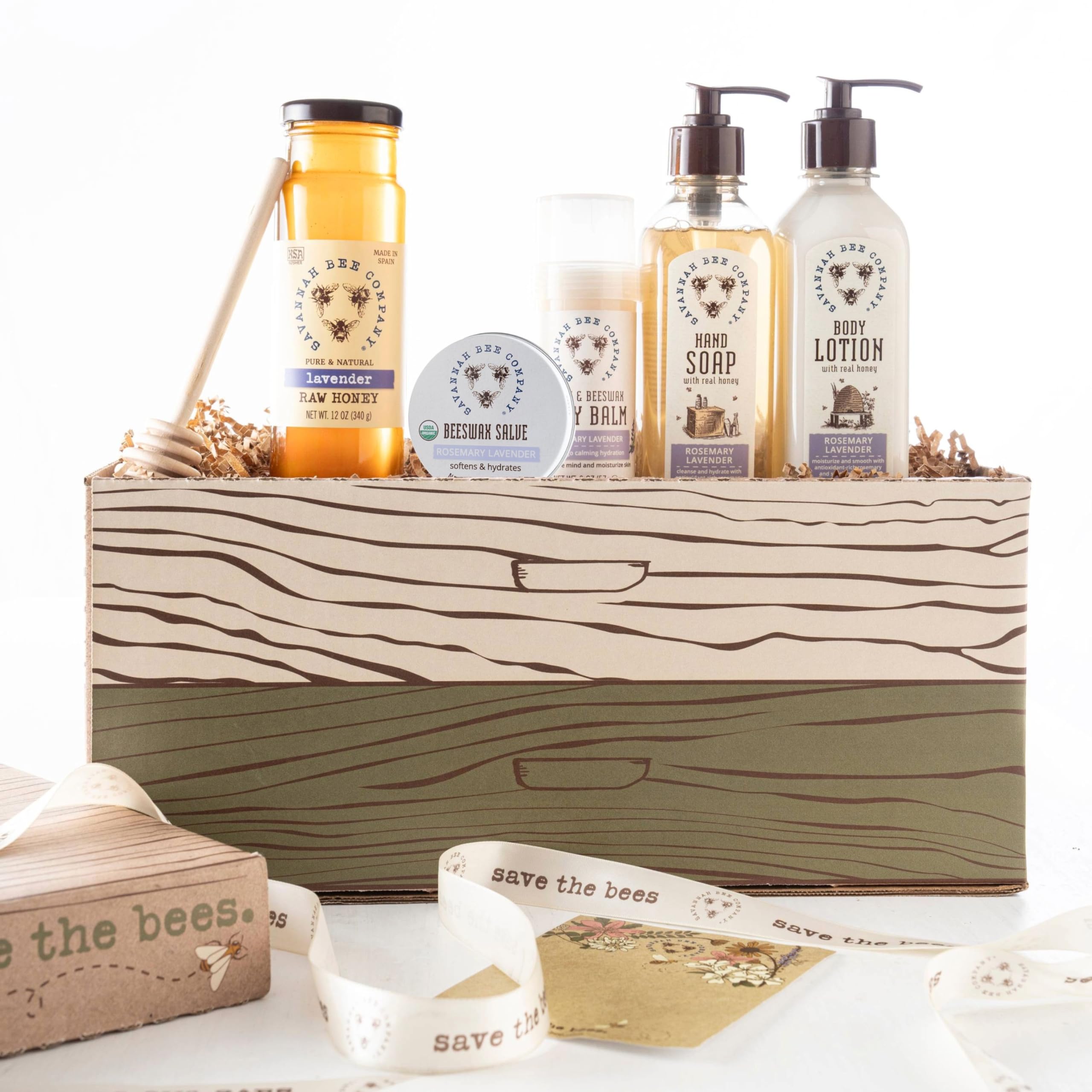 Savannah Bee Company beeswax salve ingredients: beeswax, vitamin E, olive oil.