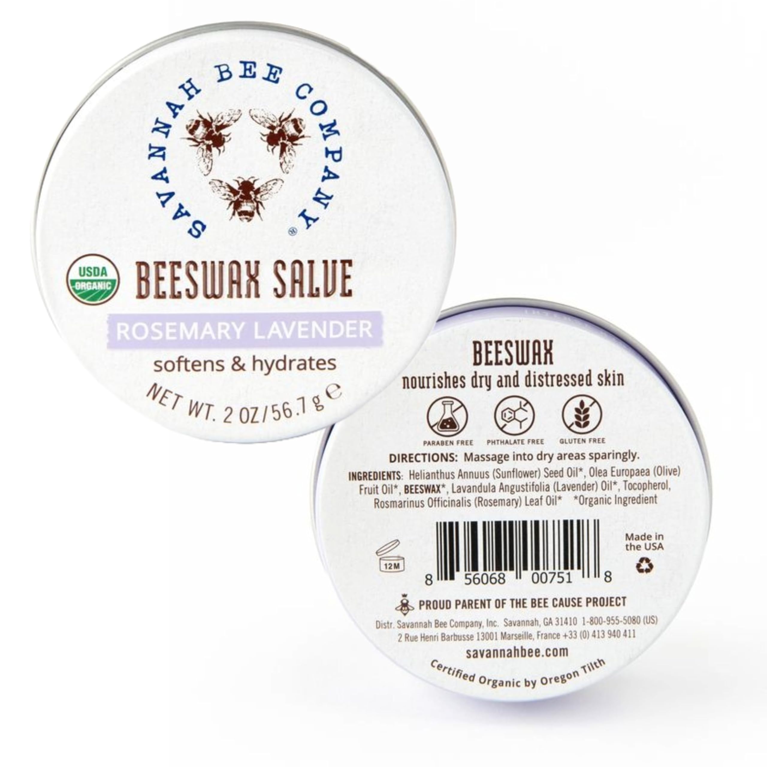 Savannah Bee Company rosemary lavender fragrance for daily skin care.