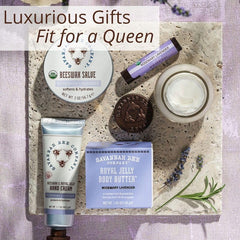 Savannah Bee Royal Jelly Body Butter ingredients highlight nourishing formula.