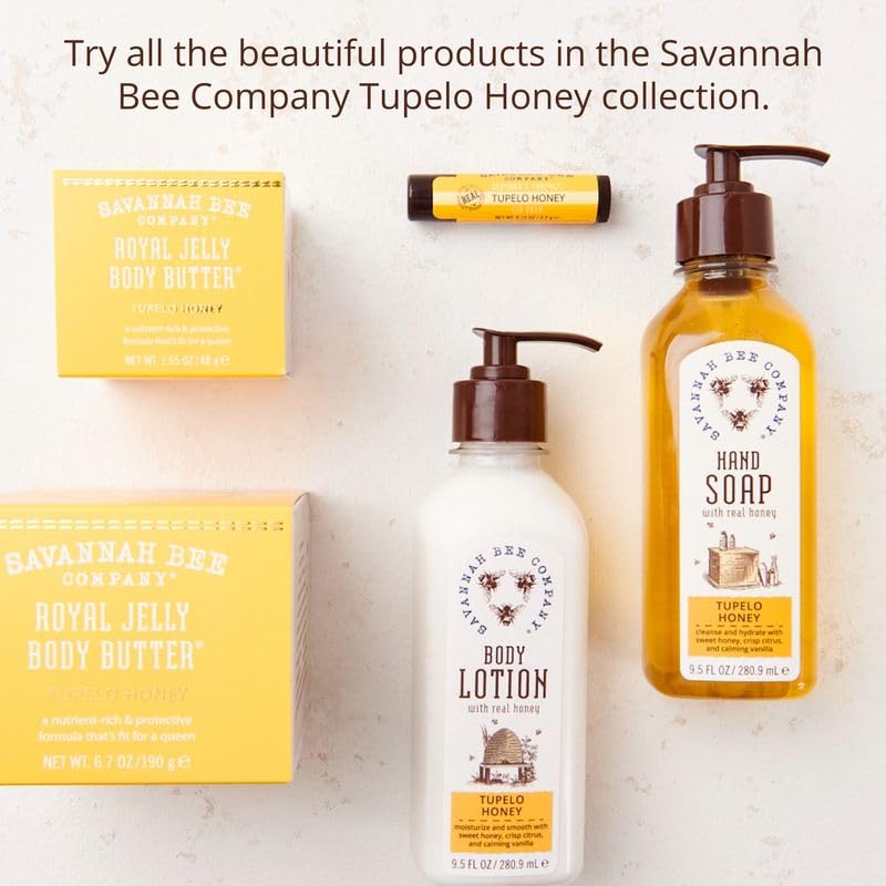 Savannah Bee Tupelo lip balm tube-application for daily lip care