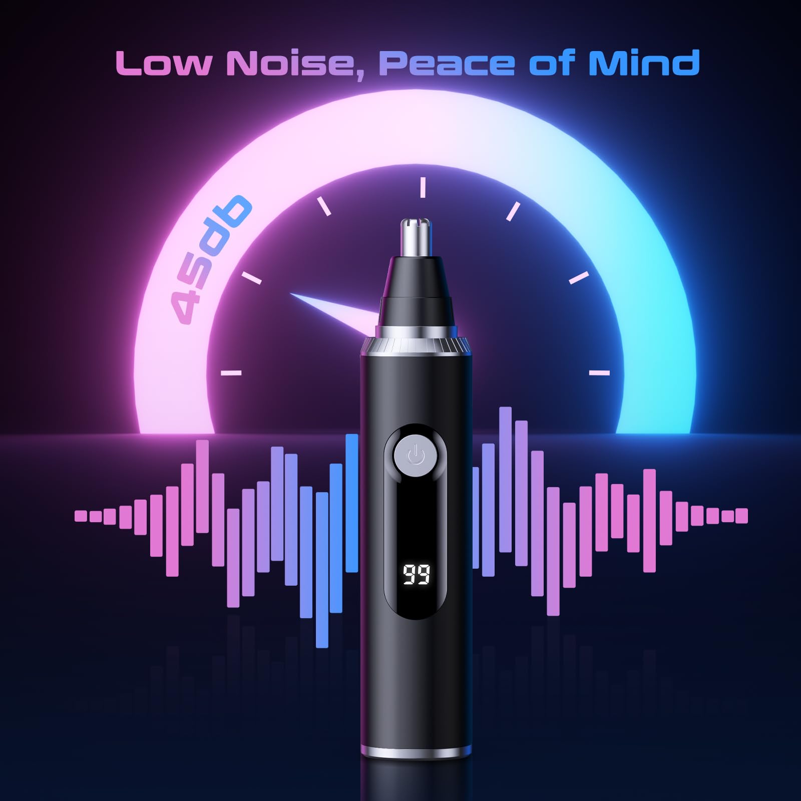 Savilab nose hair trimmer USB-C charging for fast daily recharges.
