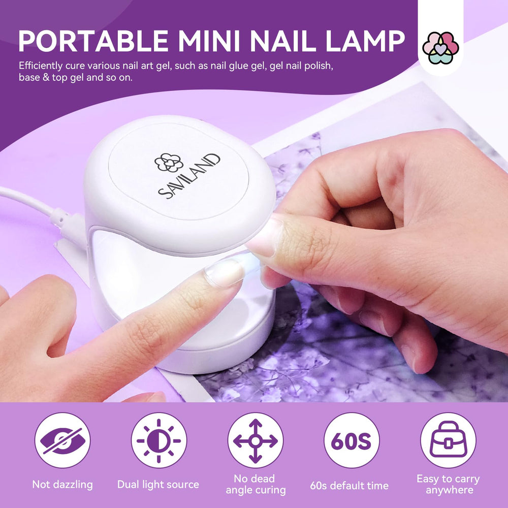 SAVILAND 100 nail forms and tools – complete shaping and prep set.
