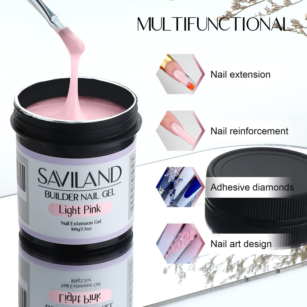 SAVILAND 100 g builder nail gel capacity highlights salon or home use.