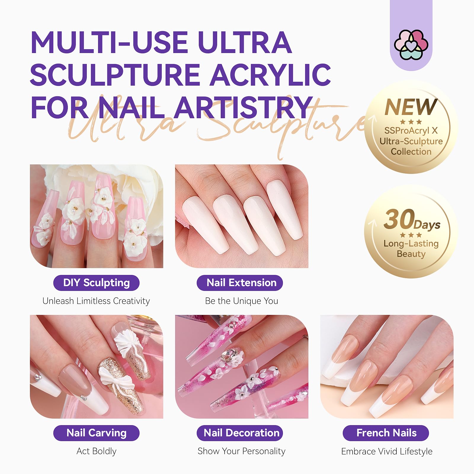 Saviland 20 nail forms enable extensions and shaping