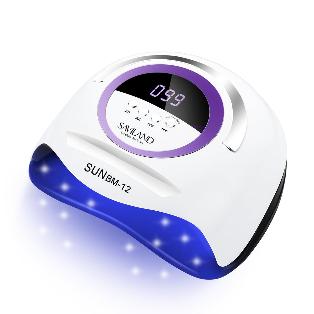 SAVILAND 300W UV LED Nail Lamp front view for quick, even gel curing at home