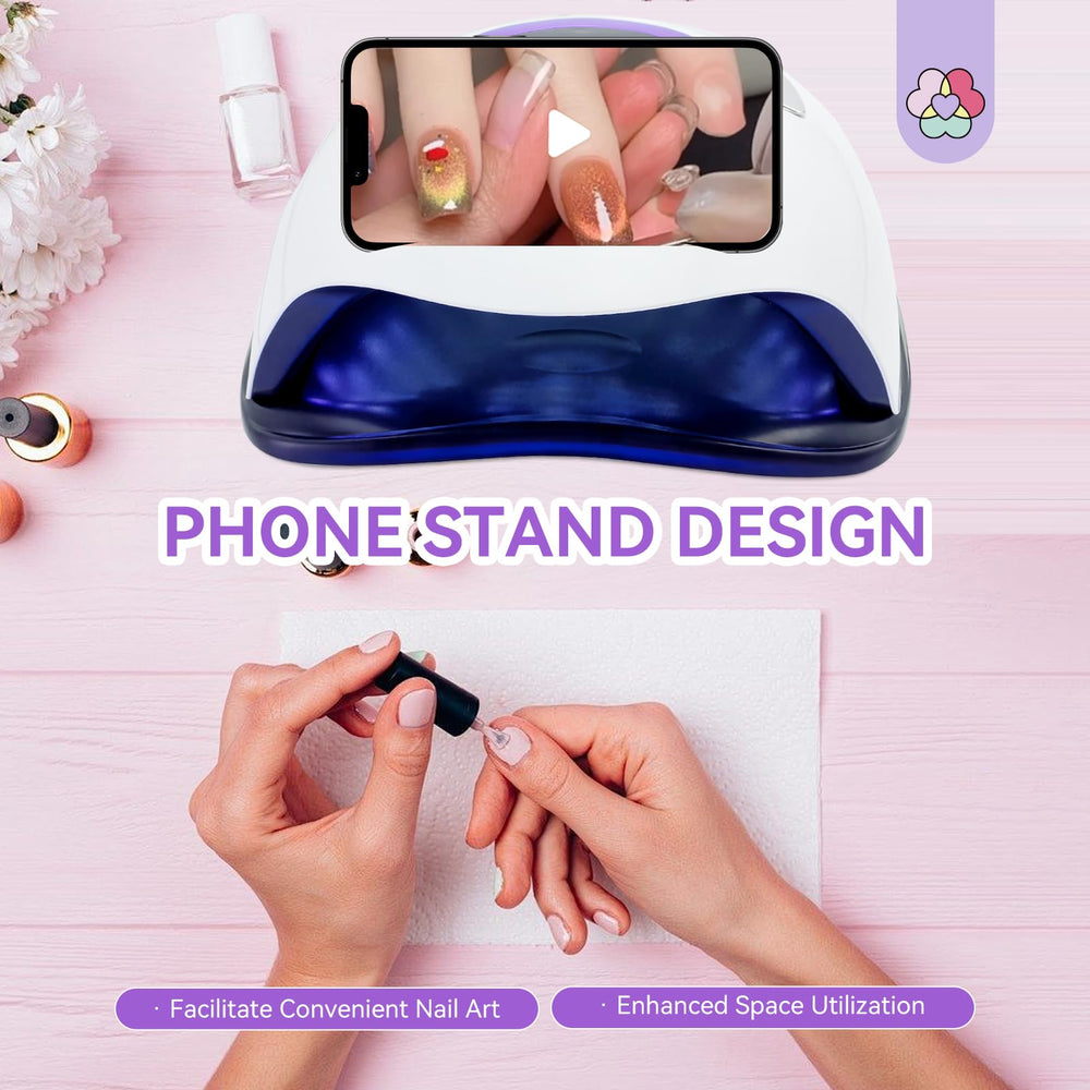 SAVILAND 360-degree-illumination nail lamp ensures even coverage around nails