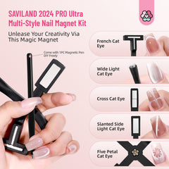 SAVILAND 5-in-1 kit makes versatile cat eye effects easy for beginners.