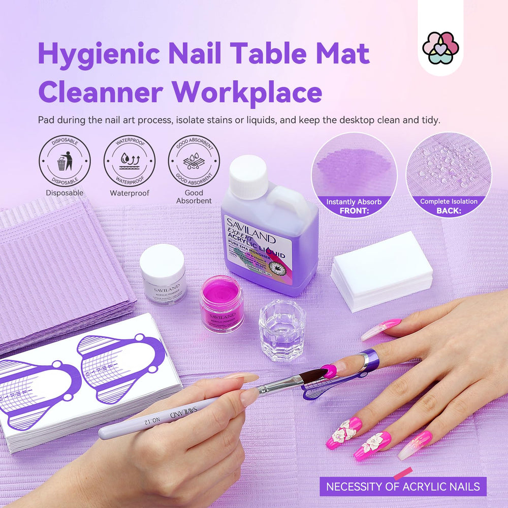 SAVILAND EMA acrylic forms image shows essential nail shape options for extensions