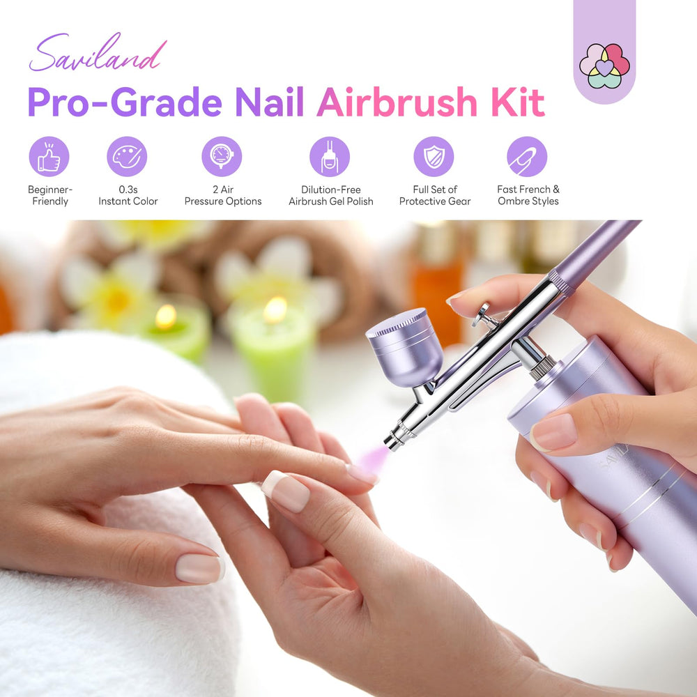 SAVILAND airbrush-nails-ombre-designs for home gradient looks