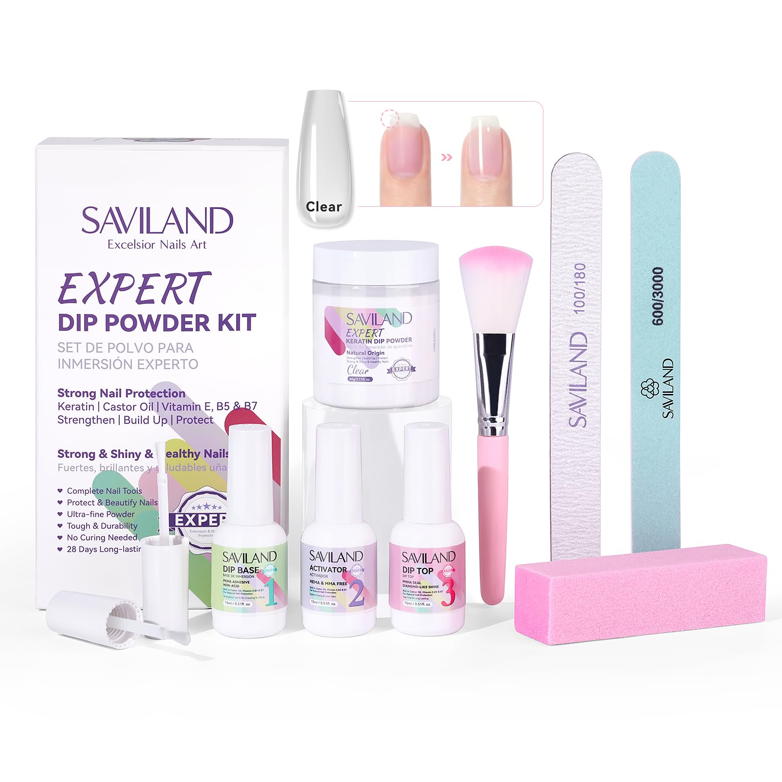 SAVILAND beginner-friendly kit box for easy DIY nails