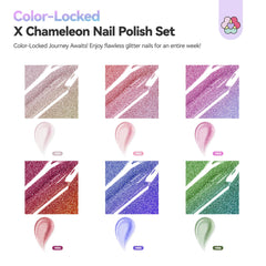 SAVILAND Chameleon set nail application brush showing smooth, precise coverage for DIY manicures.