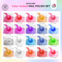 SAVILAND Color Artistry Nail Polish Set application brush delivers smooth, precise color.