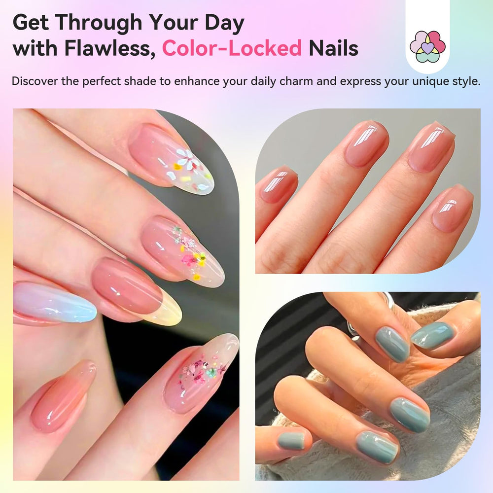 SAVILAND Color Artistry Nail Polish Set glossy base coat and matte top coat included.
