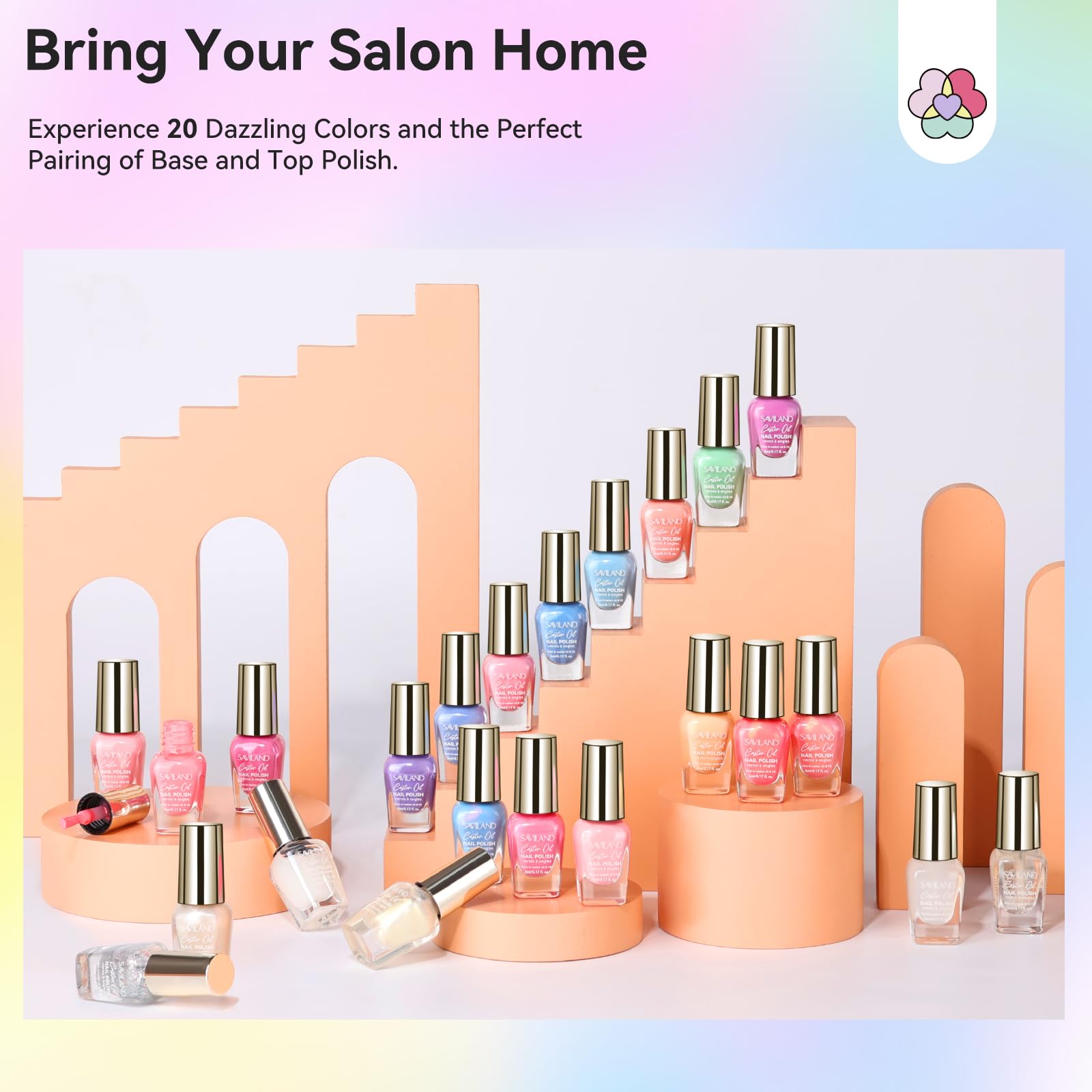 SAVILAND Color Artistry Nail Polish Set gift-ready packaging for celebrations.