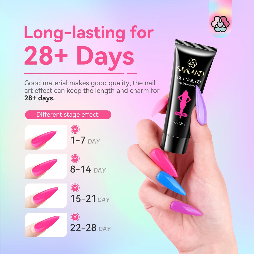 SAVILAND at-home manicure with poly gel for DIY nails