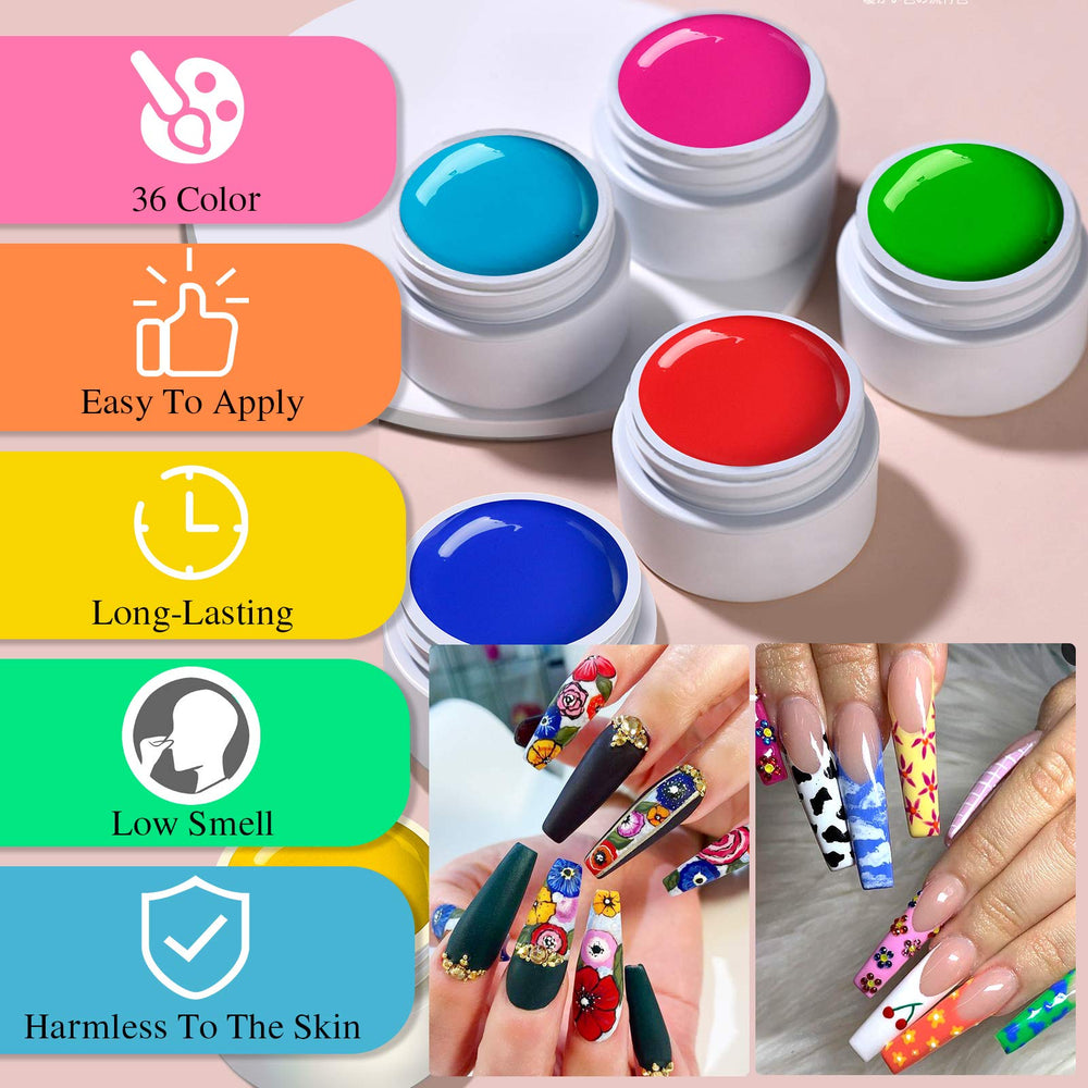 SAVILAND DIY nail art designs with varied brushes for precision details.